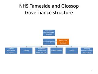 NHS Tameside and Glossop Governance structure