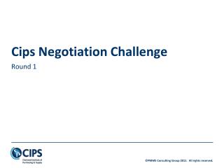Cips Negotiation Challenge