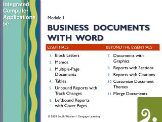 Business Documents with Word