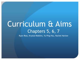Curriculum & Aims