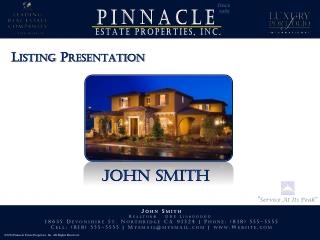 Listing Presentation