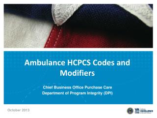 Ambulance HCPCS Codes and Modifiers