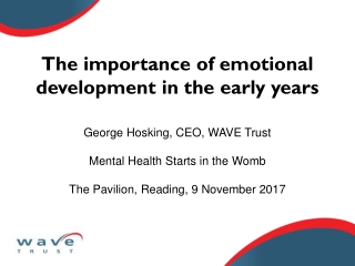 The importance of emotional development in the early years