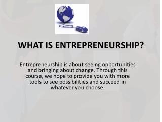 what is entrepreneurship in your own words essay brainly