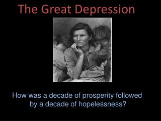 an analysis of the decade of prosperity in americans an analysis of the decade of prosperity in americans