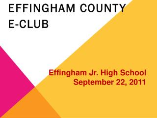 Effingham County E-club