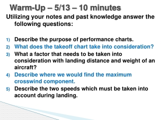 Warm-Up – 5/13 – 10 minutes