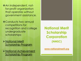 National Merit Scholarship Corporation