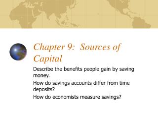 Chapter 9: Sources of Capital