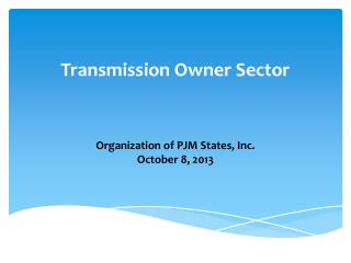 Transmission Owner Sector