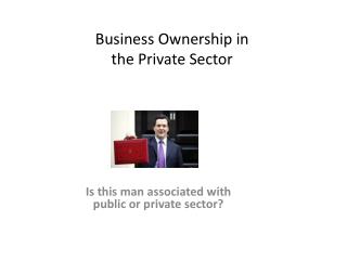 Business Ownership in the Private Sector