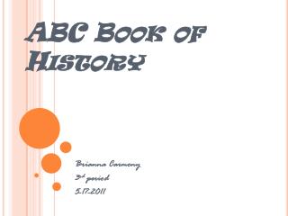 ABC Book of History