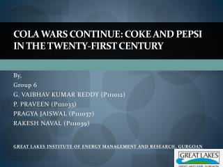 hbs case cola wars continue coke and pepsi in twenty first century hbs case cola wars continue coke and pepsi in twenty first century