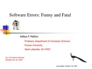 Software Errors: Funny and Fatal