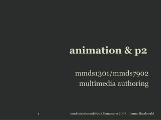 animation & p2