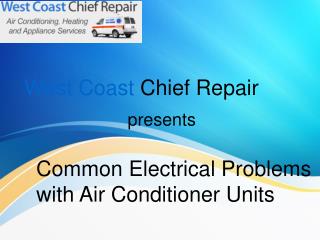 Common Electrical Problems with Air Conditioner Units