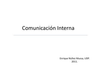 comunicación interna