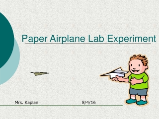 Paper Airplane Lab Experiment
