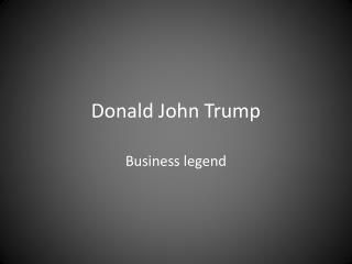 Donald John Trump