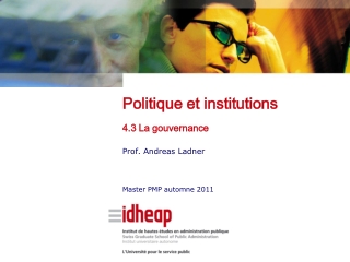 Politique et institutions 4.3 La gouvernance