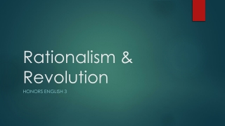 Rationalism & Revolution