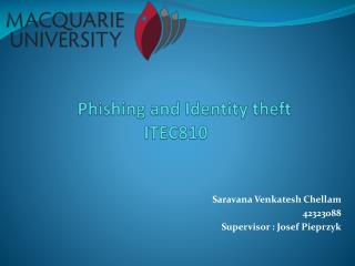 Phishing and I dentity theft ITEC810