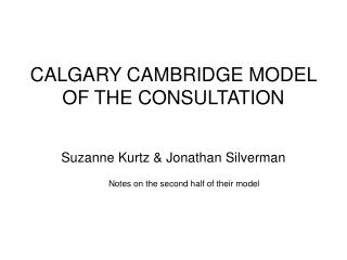 ppt calgary cambridge model of the consultation powerpoint presentation id 165651