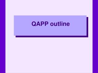 QAPP outline