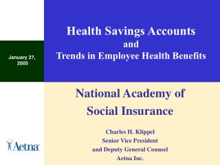 Health Savings Accounts and Trends in Employee Health Benefits