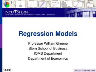 Regression Models