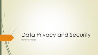 PPT - Data Privacy And Security PowerPoint Presentation, Free Download ...