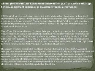 abram jimenez utilizes response to intervention (rti)