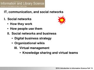 IT, communication, and social networks