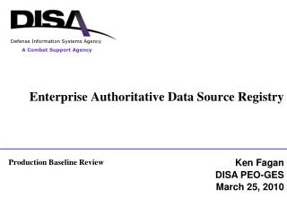 Enterprise Authoritative Data Source Registry