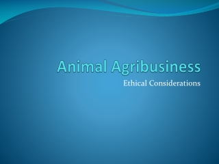 Animal Agribusiness
