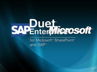 Duet Enterprise Overview