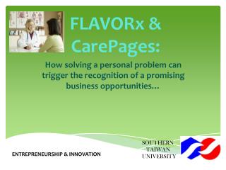 FLAVORx & CarePages :