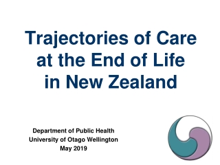 Trajectories of Care at the End of Life in New Zealand