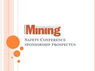 Safety Conference sponsorship prospectus