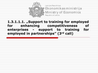 Existing support for training