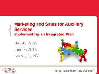Marketing and Sales for Auxiliary Services Implementing an Integrated Plan
