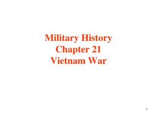 Military History Chapter 21 Vietnam War