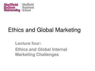 Ethics and Global Marketing