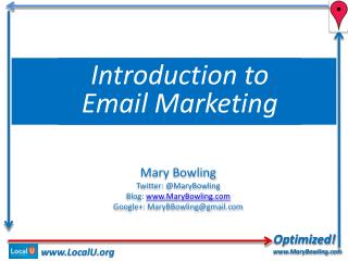 Optimized! www.MaryBowling.com