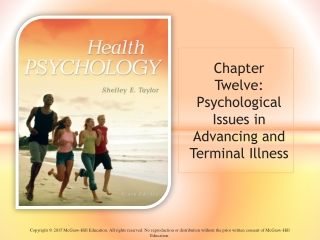 Chapter Twelve: Psychological Issues in Advancing and Terminal Illness