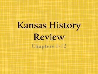 Kansas History Review