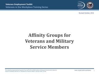 Affinity Groups for Veterans and Military Service Members