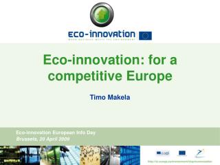 Eco-innovation: for a competitive Europe