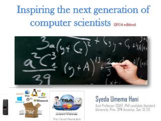 Inspiring the next generation of computer scientists (2014 edition)