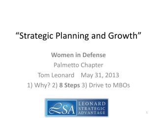 “Strategic Planning and Growth”